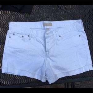 White Jean Shorts